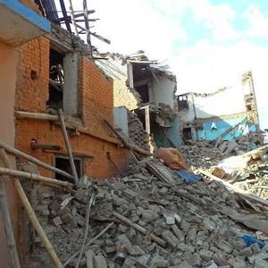 Total devastation in Bhaktapur